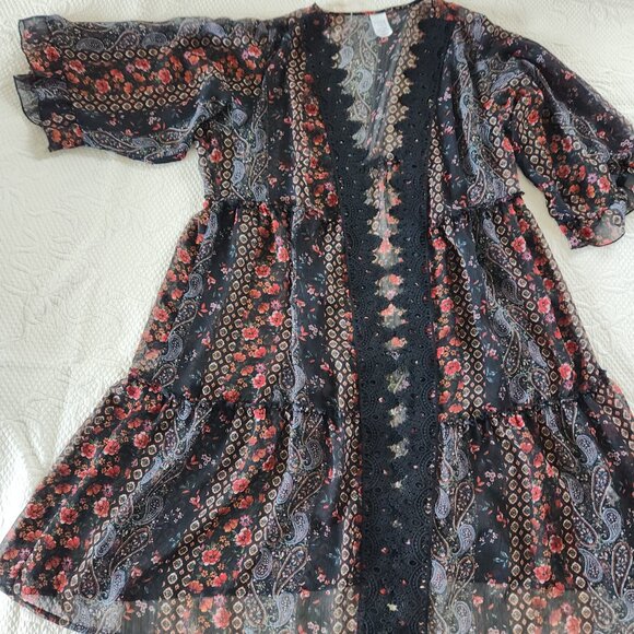 Sheer Time and True Kimono Bohemian Cover - Picture 1 of 8